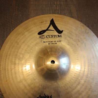 Zildjian 14" A Custom Hi-Hat Cymbals (Pair) 1991 - Present - Brilliant image 10