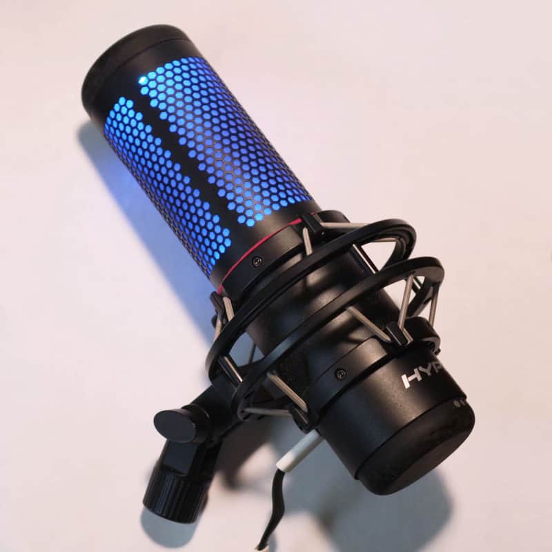 HyperX Quadcast S USB microphone RGB lighting - used image 1