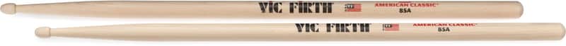 Vic Firth American Classic Drumsticks - 85A - Wood Tip (5-pack) Bundle image 1