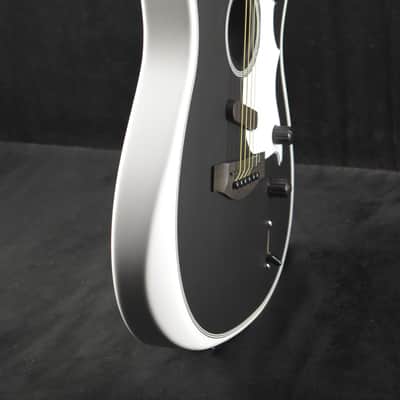 Mint Fender Jack White Triplesonic Acoustasonic Telecaster Maple Fingerboard White Pickguard Satin Arctic White with Black Top image 5