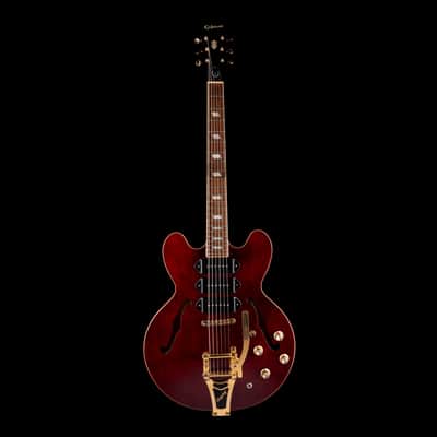 Pre-Owned 2009 Epiphone Riviera P93 WR Wine Red With OHSC image 2