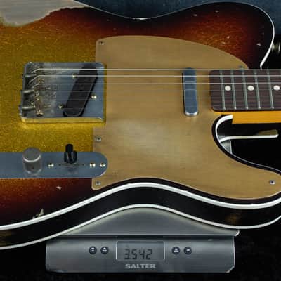 Fender Custom Shop Austin MacNutt Masterbuilt 60 Tele Custom Relic 3 Tone Sparkleburst R147140 image 5