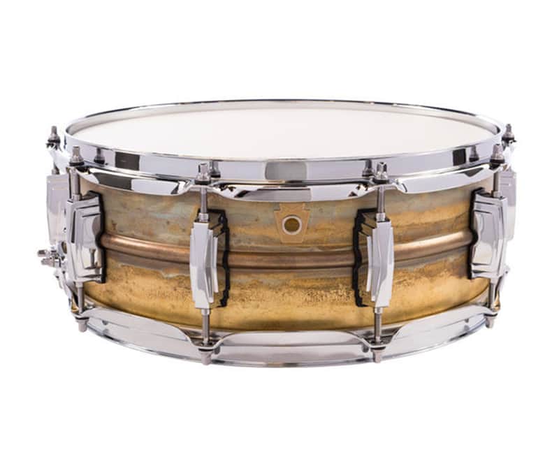 Ludwig 5x14" Raw Brass Snare Drum - Used image 1