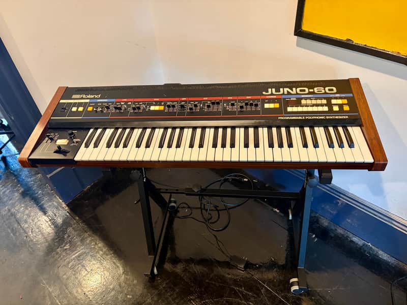 Roland JUNO-60 61-Key Polyphonic Synthesizer 1982 - 1984 - Black image 1