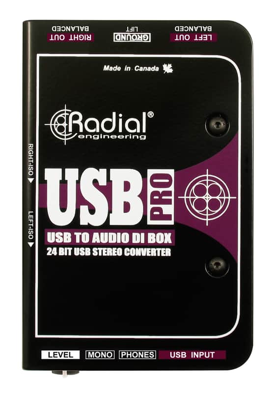 Radial USB-Pro 2-channel Active Instrument Direct Box image 1