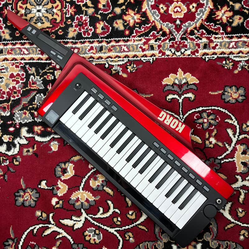 Korg RK-100S Keytar 37-Key Shoulder Synthesizer MIDI Controller Red MMT Engine image 1