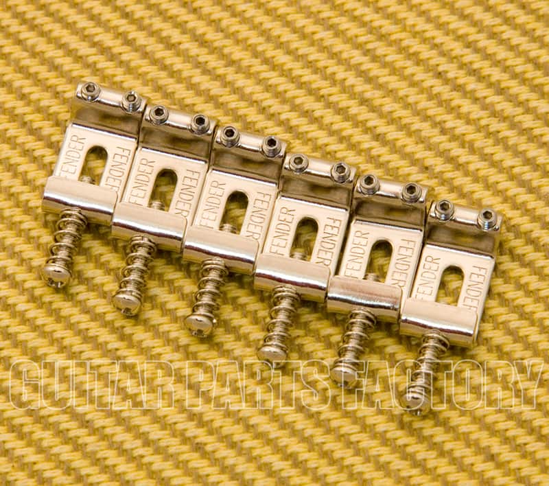 CLASSIC-KIT-N Fender Classic Series Mexico Stratocaster Nickel Bridge Saddles image 1