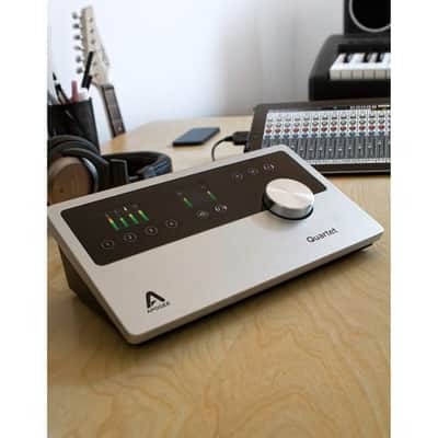 Apogee Quartet 4X8 USB Audio Interface for iPad & Mac + (2) Microphones Stand + Audio-Technica ATH-M30x Monitor Headphones (Black) + sE Electronics sE2200 Studio Condenser Cardioid Microphone with Isolation Pack + Microphone stand and Cable. image 7