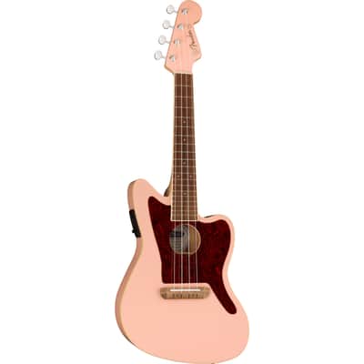 Fender Fullerton Jazzmaster Uke Shell Pink - Concert Ukulele image 3