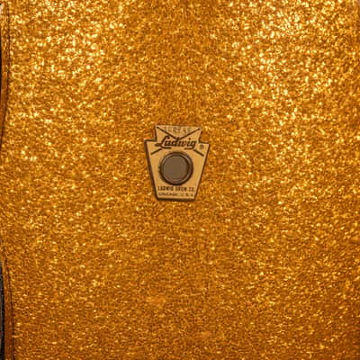 1960s Ludwig Gold Sparkle Super Classic Drum Set image 9
