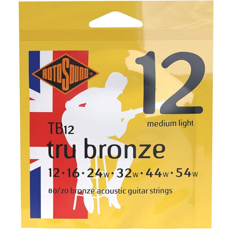 Rotosound Acoustic Guitar Strings 12-54 Tru Bronze TB12 image 1