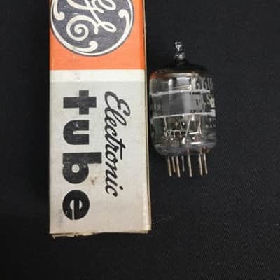 NOS GE 6688 Gray Plate O Getter AUDIO PENTODE VACUUM TUBE Tested USA 8.1970-D image 2