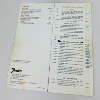 Fender Suggested Retail Price List 1981 image 7