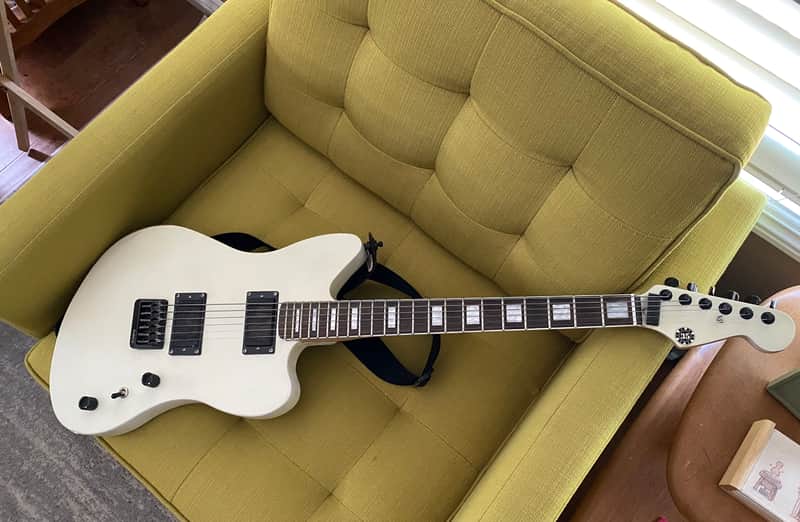 Black 35 Jazzmaster Custom-built in USA 2018 Matte Vintage White w/ case image 1
