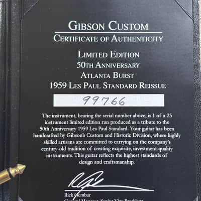 2009 Gibson Custom Shop Limited Edition 50th Anniversary 1959 Les Paul - Ultra Rare Only 25 Made In Atlanta Burst image 10