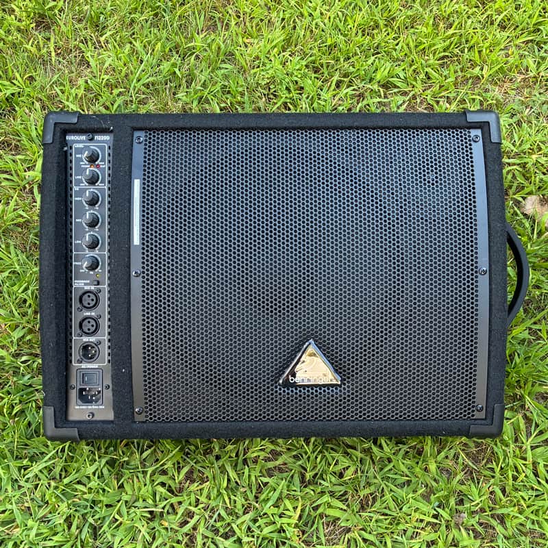 Behringer Eurolive F1220D Bi-Amp 250-Watt 12" Active Floor Monitor 2010s - Black image 1