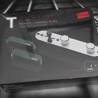 EMG T/SYSTEM Active Tele Pickup System with Controls - Black w/ Solderless Install System image 1