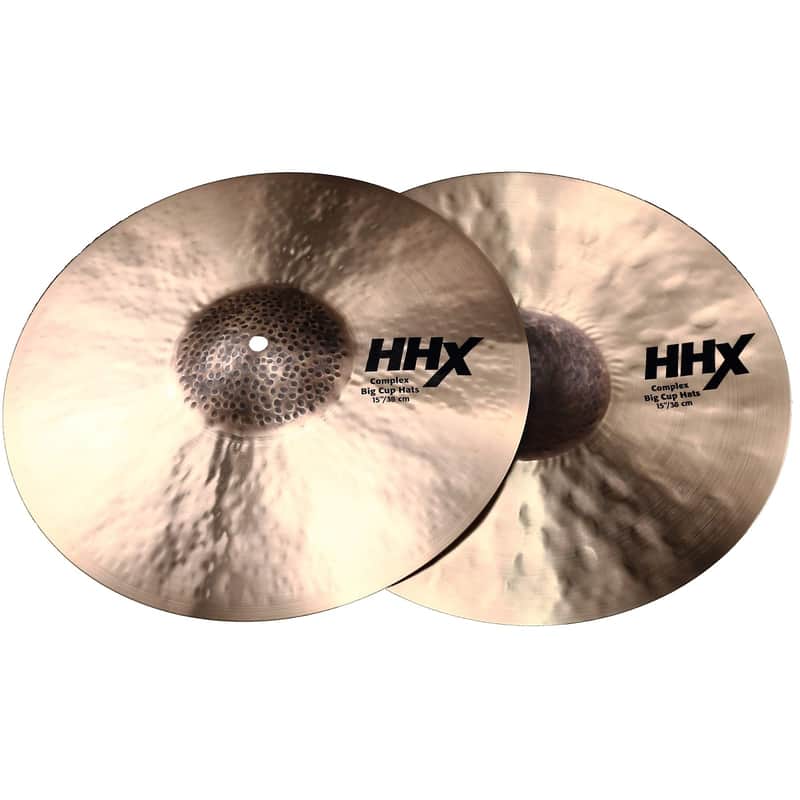 Sabian 15" HHX Complex Medium Big Cup Hi-Hat Cymbals (Pair) image 1