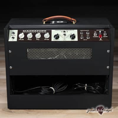 Magnatone Panoramic Stereo 12+12W Vibrato 2x10” Combo Amp – Black w/ Black Grill image 7