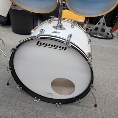 Ludwig Vintage 5-Piece Shell Pack with Concert Tom's 24/13/14/15/16 1970s - White image 4