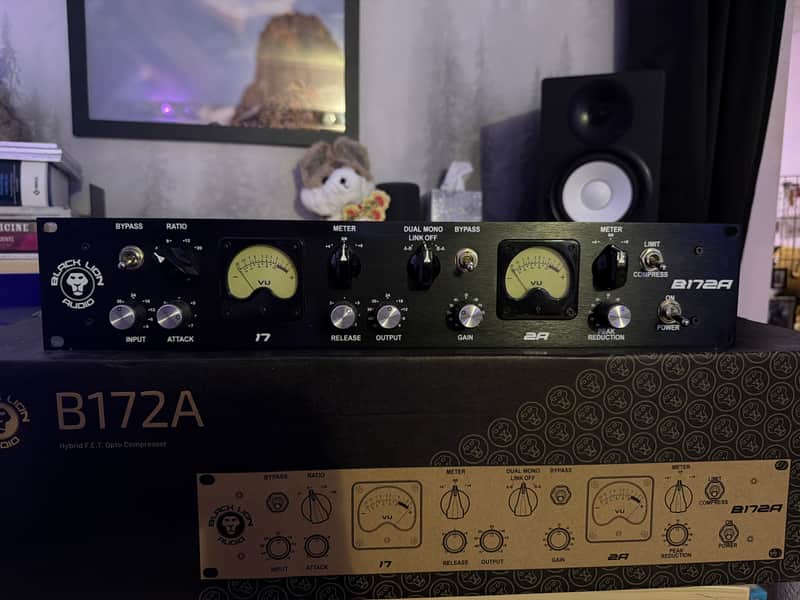 Black Lion Audio B172A 2-Channel Hybrid FET/Optical Compressor 2019 - 2021 - Black image 1