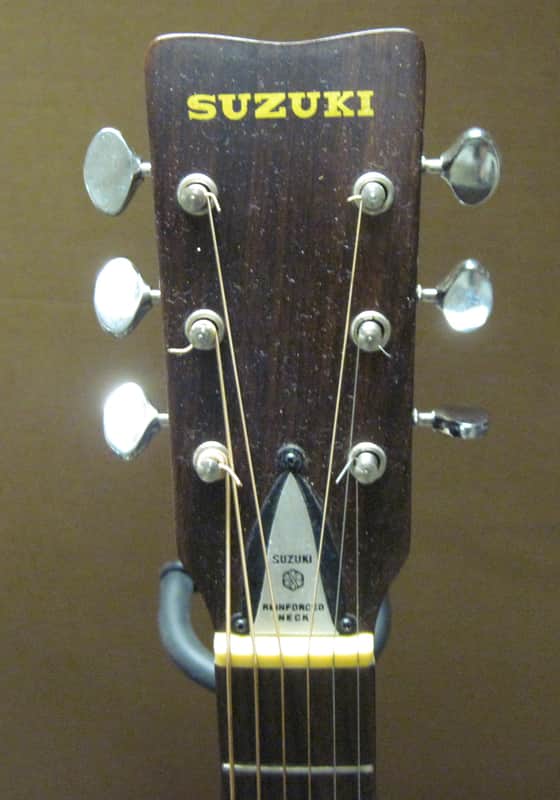 Vintage Suzuki F-100 folk guitar with case | Reverb