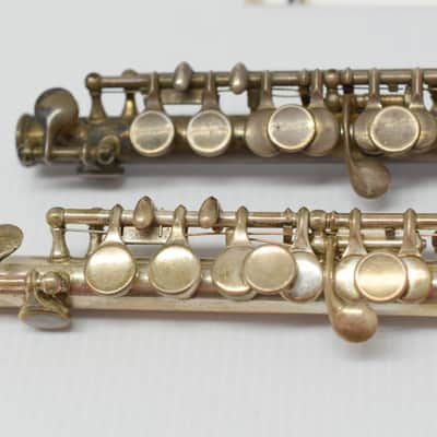 Vintage Selmer Solid Silver Handmade Piccolo Set *TWINS* C & Db for Repads image 21