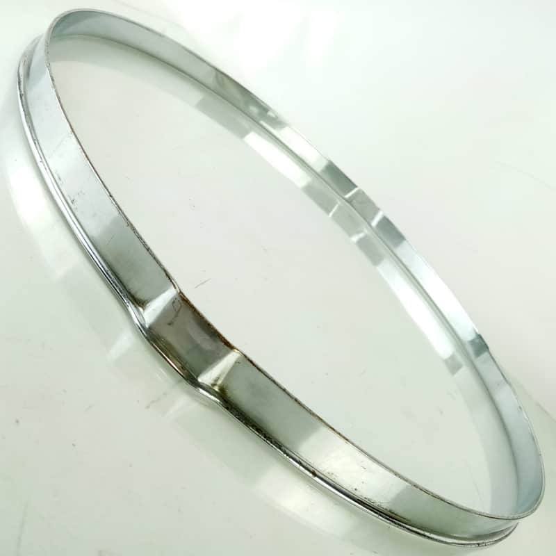 Leedy&Ludwig 16"Single-Flange Snare Drum Resonant Rim/Hoop Chrome-Brass Marching image 1