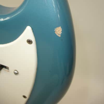 Vintage 60's Kalamazoo by Gibson KG-2A Electric Guitar, Las Vegas Blue w/ Gibson Chipboard Case image 7