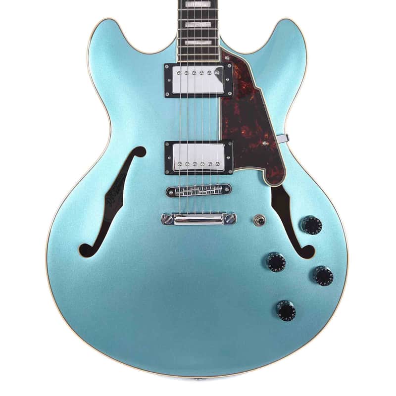 D'Angelico Premier DC Semi-Hollow Double Cutaway with Stop-Bar Tailpiece image 3