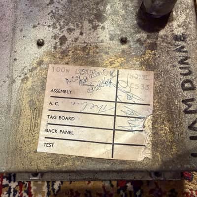 1978 Marshall JMP Super Lead 100w MkII Model 1959 - Fully Serviced - Hendrix/ACDC/Clapton Amp image 15