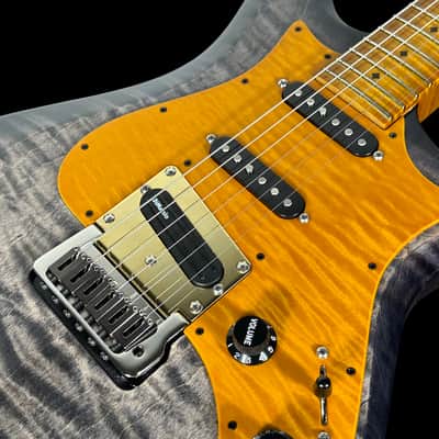 2024 Knaggs Larry Mitchell Signature Severn Tier 2 Flame Top Gloss ~ Charcoal Burst image 6