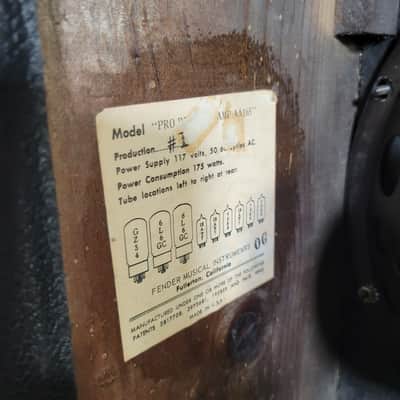 Fender Pro Reverb 1965 Pre CBS Fender Electric Instrument - Black image 25