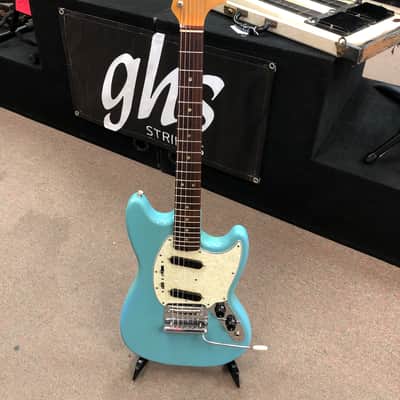 1966 Fender Mustang Guitar Daphne Blue w/ Rosewood Fretboard image 6