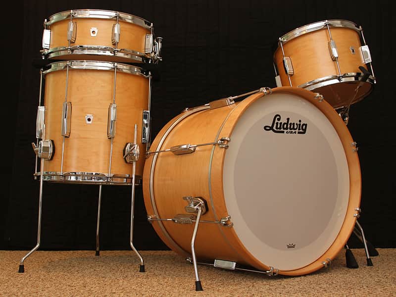 Ludwig L6103LX Club Date USA Downbeat Outfit 12 / 14 / 20" 3pc Shell Pack image 2