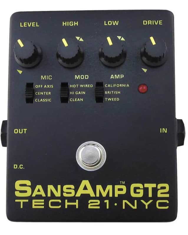 サンズアンプGT2 Tech 21 SansAmp GT2 Tube Amp Emulation Pedal | Reverb Canada