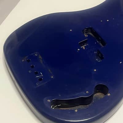 Antares Vintage Precision Bass Body Dark Navy Blue 70s image 9