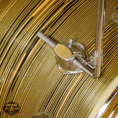 Tempro (MIJ) 12/16/20/5.5x14 4pc Kit Gold Grain Pearl Late 60s image 6