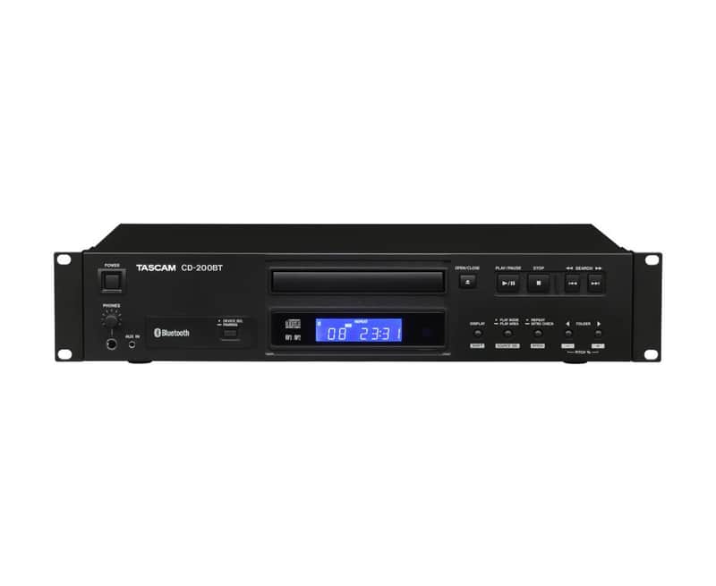 Tascam CD200BT Rack-Mount CD Player with Integrated Bluetooth Receiver image 1