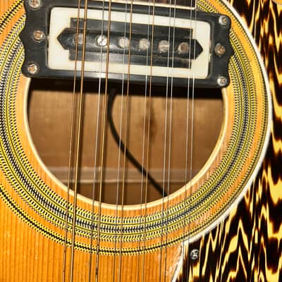 Kingston 12-String Acoustic-Electric Guitar w/ Soundhole Pickup & Hard Cas image 4