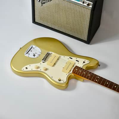 1994 Fender Japan Jazzmaster (JM66-RC) – Shoreline Gold, MIJ, Limited, Offset, FujiGen image 2