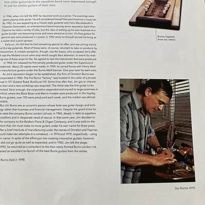 Burns Ormston Burns Prototype 8-String Lap Steel Guitar Jim Burns Personal Lap Steel 1959 image 8