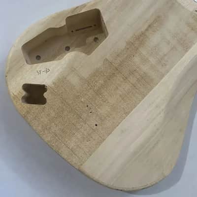 Unfinished SH Guitar Body String Through DIY Project image 8