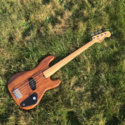 RARE 1976 Fernandes Burny FRETLESS Precision Bass + Original HARDCASE // Maple Fretboard + White Bin image 2