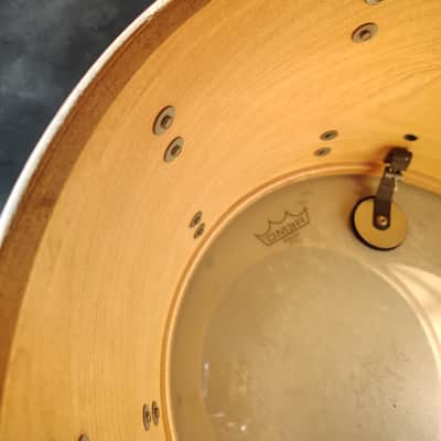 Ludwig 15"(Diameter)x12" (Depth) 3 ply with Inner Rings Tom 1970's - Black Wrap image 13