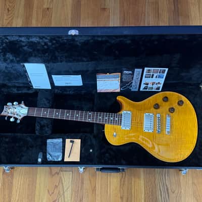 2012 PRS Stripped 58 SANTANA YELLOW East Indian FB - MASSIVE FLAMETOP 57/08 Pickups Les Paul Style Single Cut Hard to Find Color image 10