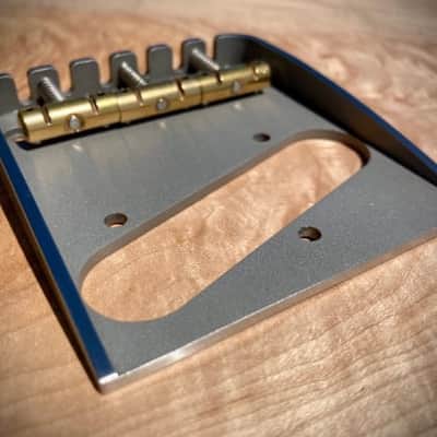 Van Dyke-Harms Left-Hand Bigsby Telecaster Bridge & Compensated Saddle Combo 2023 - Stainless Steel image 5