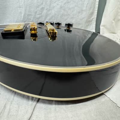 Gibson USA Custom Shop Les Paul Custom Guitar with COA + Case - Ebony / Black image 20