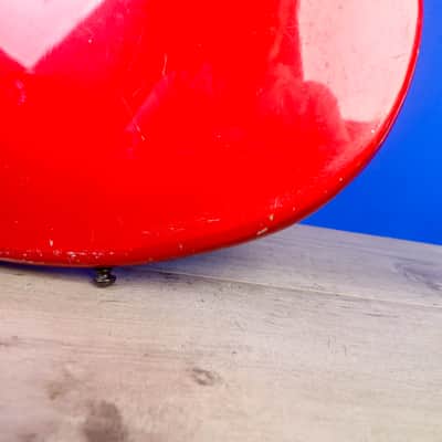 Teisco Spectrum EB-120 1960s Bass - Candy Apple Red image 9