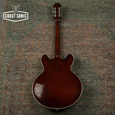1990 Epiphone Casino Sunburst Pre-Elitist made in Japan w/hard case image 4